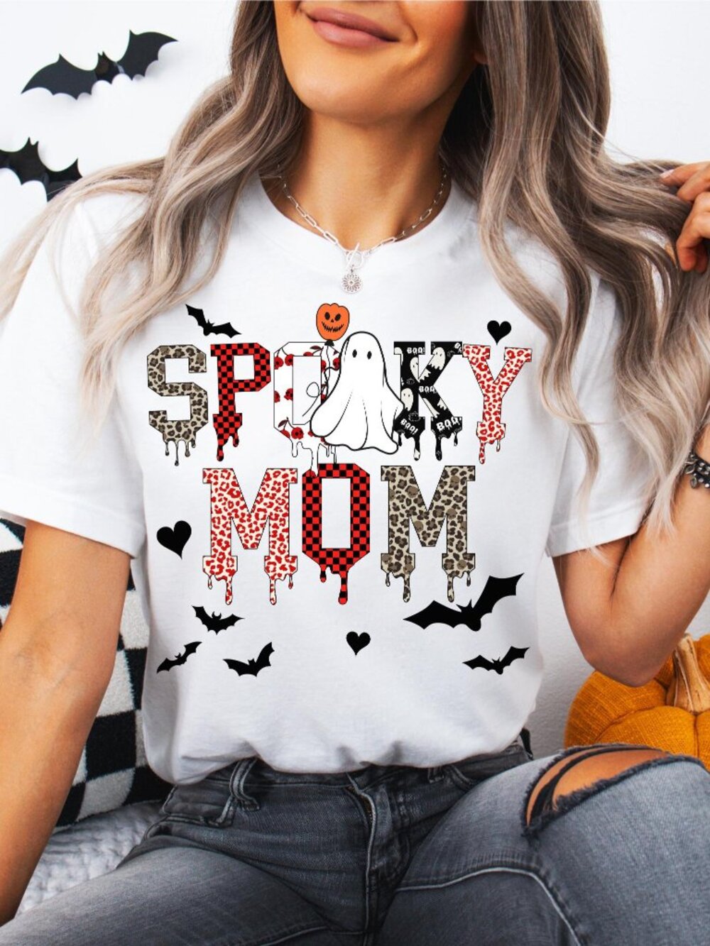 Mom Halloween T-shirt, Spooky Mom Shirt, Halloween Mom T shirt